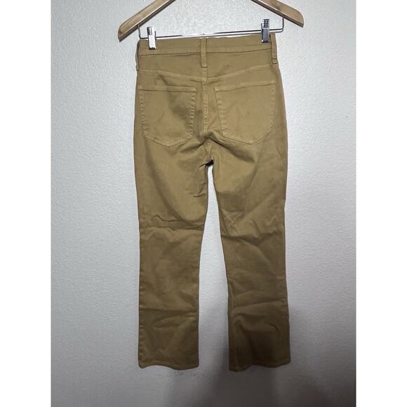J.Crew 9" Billie Demi Boot Crop Jeans Women's Size 24 Mustard Cotton Blend - Picture 8 of 10